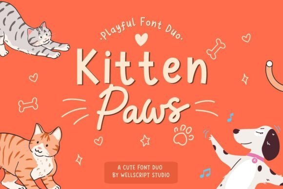 Kitten Paws Font - Featured Image
