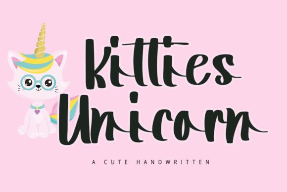 Kitties Unicorn Font - Featured Image