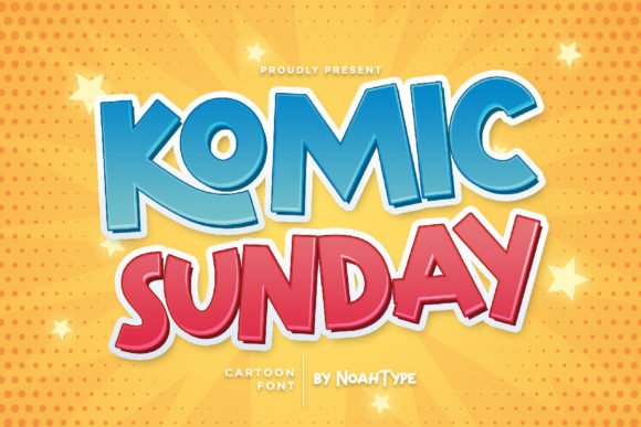 Komic Sunday Font - Featured Image