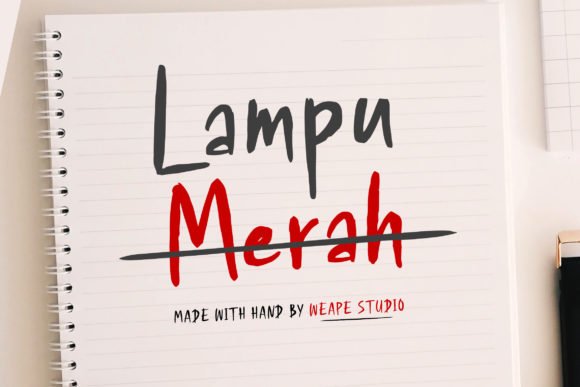 Lampu Merah Font - Featured Image