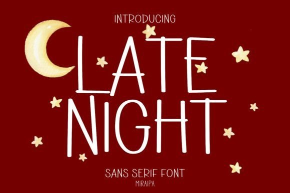 Late Night Font - Featured Image
