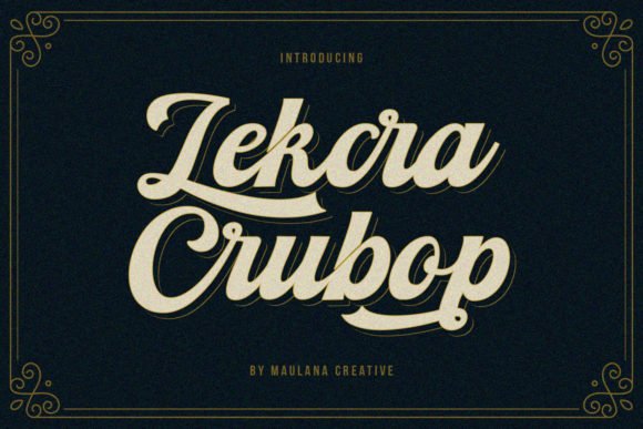 Lekcra Crubop Font - Featured Image