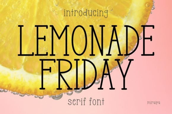 Lemonade Friday Font - Featured Image