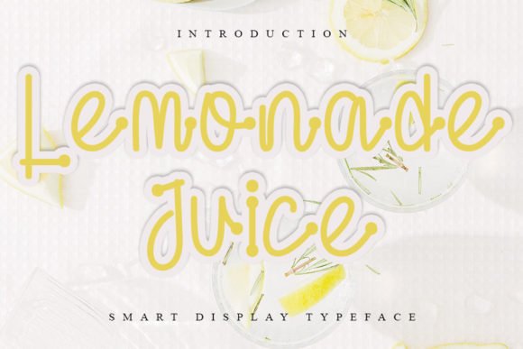 Lemonade Juice Font - Featured Image