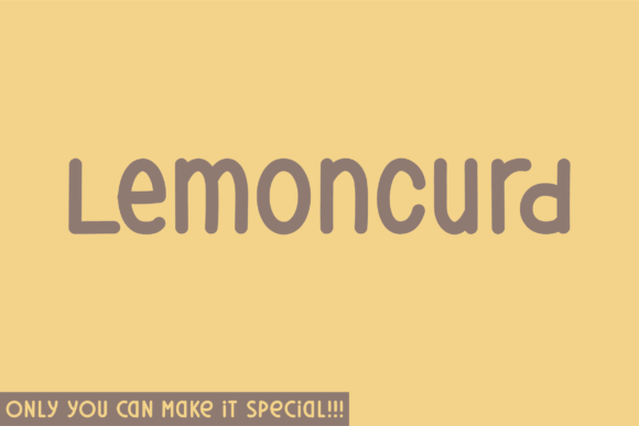 Lemoncurd Font - Featured Image