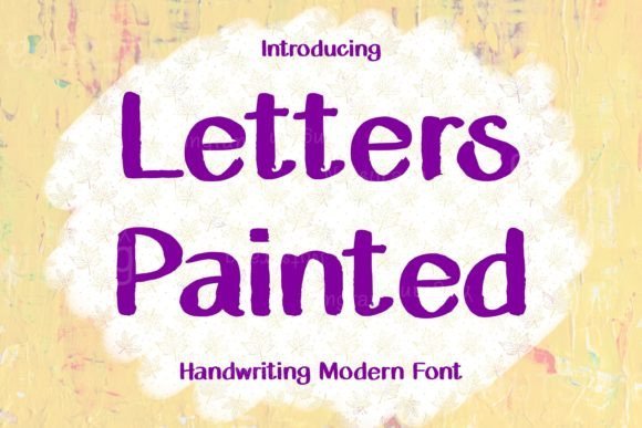 Letters Painted Font - Featured Image