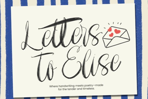 Letters to Elise Font - Featured Image