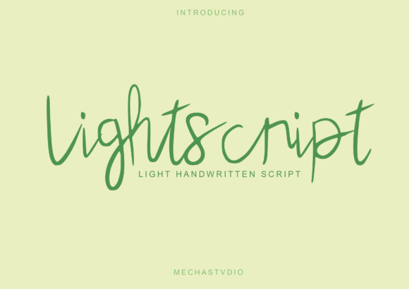Lightscript Font - Featured Image