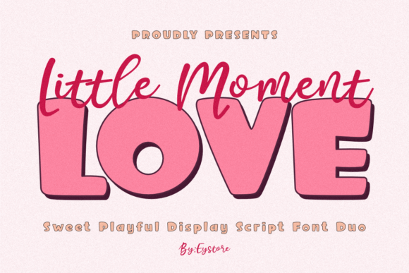 Little Moment Love Duo Font - Featured Image