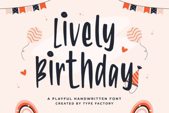 Lively Birthday Font - Featured Image