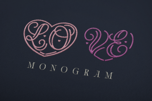 Lo-Ve Monogram Font - Featured Image