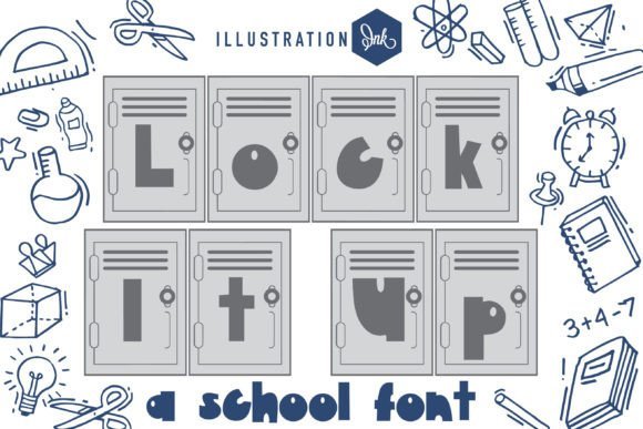 Lock It Up Font - Featured Image