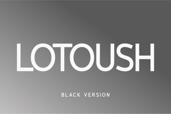 Lotoush Black Font - Featured Image