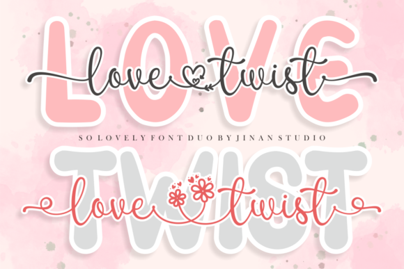 Love Twist Duo Font - Featured Image