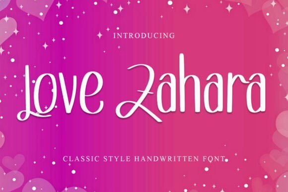 Love Zahara Font - Featured Image