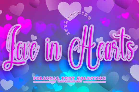 Love in Hearts Font - Featured Image