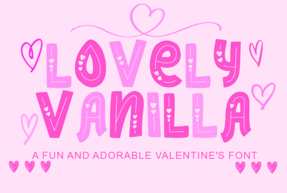 Lovely Vanilla Font - Featured Image