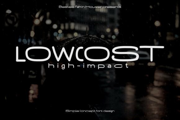Lowcost Highimpact Font - Featured Image