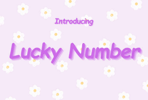 Lucky Number Font - Featured Image
