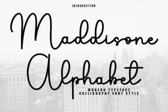 Maddisone Alphabet Font - Featured Image