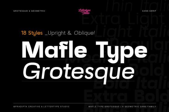 Mafle Type Grotesque Font - Featured Image