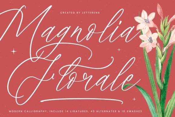 Magnolia Florale Font - Featured Image