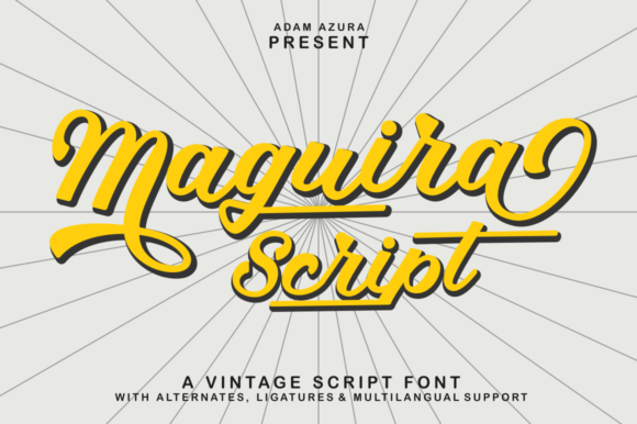 Maguira Script Font - Featured Image