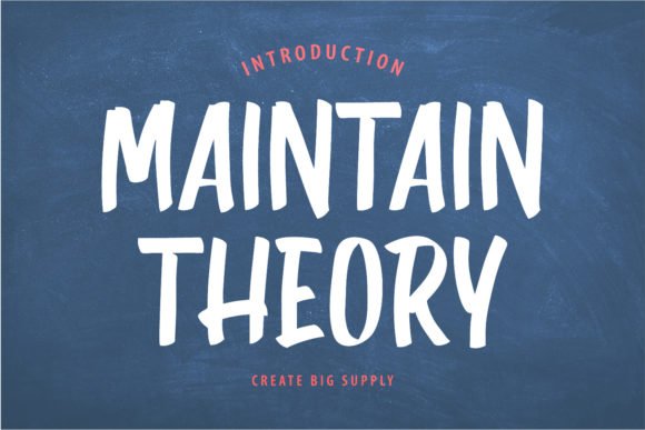 Maintain Theory Font - Featured Image