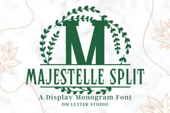 Majestelle Split Monogram Font - Featured Image