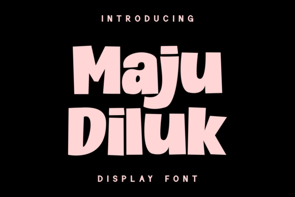 Maju Diluk Font - Featured Image