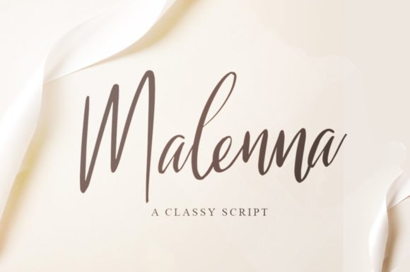 Malenna Script Font - Featured Image