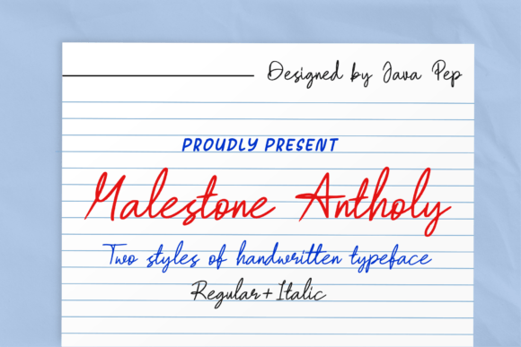 Malestone Antholy Font - Featured Image