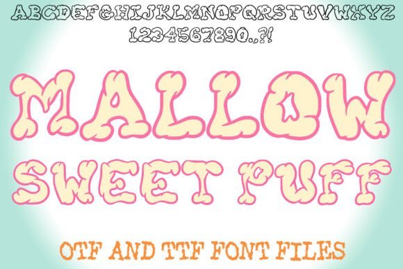Mallow Sweet Puff Font - Featured Image