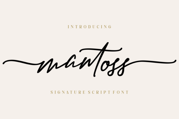 Mantoss Font - Featured Image
