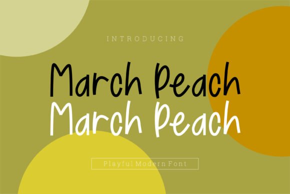March Peach Font - Featured Image