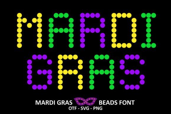 Mardi Gras Beads Font - Featured Image