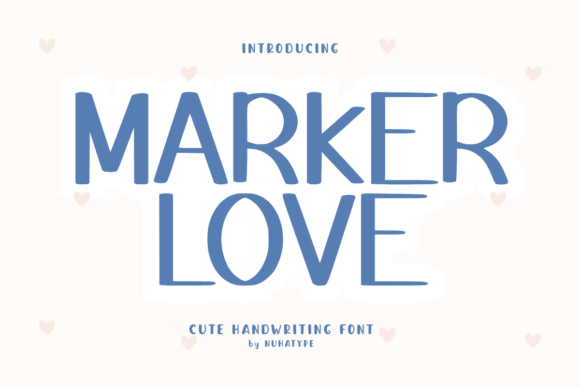 Marker Love Font - Featured Image
