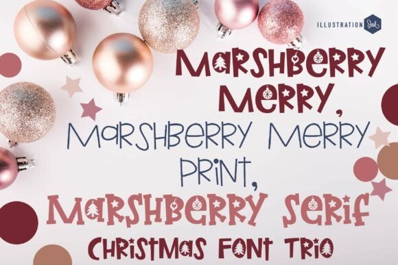 Marshberry Merry Trio Font - Featured Image
