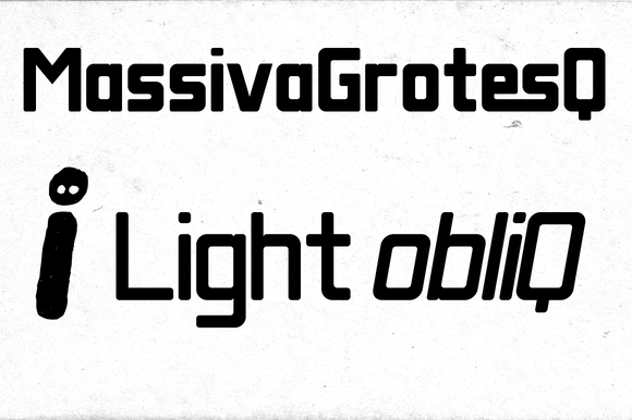Massiva Grotesq Light Obliq Font - Featured Image