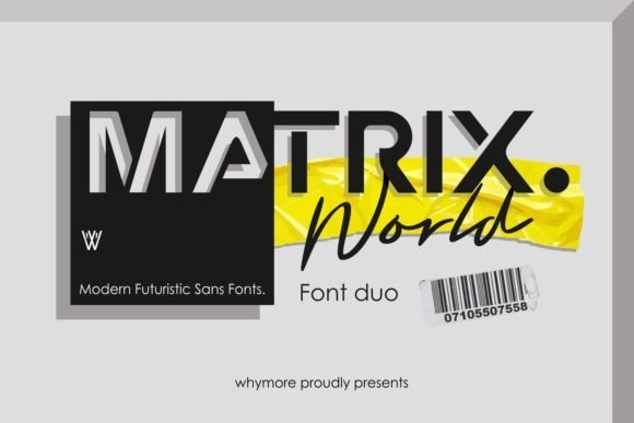 Matrix World Duo Font - Featured Image