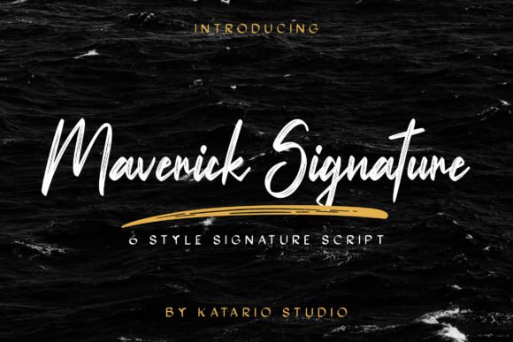 Maverick Signature Font - Featured Image