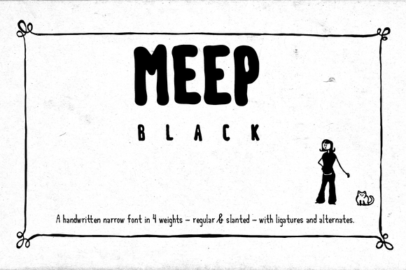 Meep Black Font - Featured Image