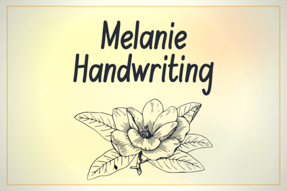 Melanie Handwriting Font - Featured Image