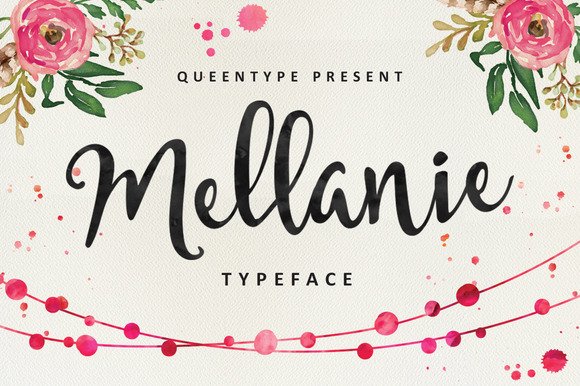 Mellanie Typeface Font - Featured Image