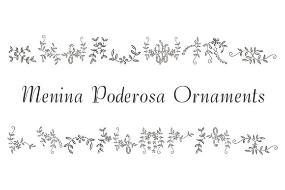 Menina Poderosa Ornaments Font - Featured Image