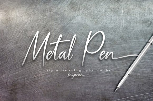 Metal Pen Script Font - Featured Image