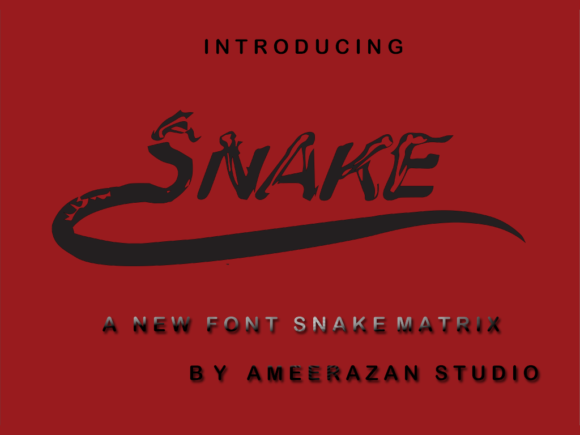 Metrix Snake Font - Featured Image