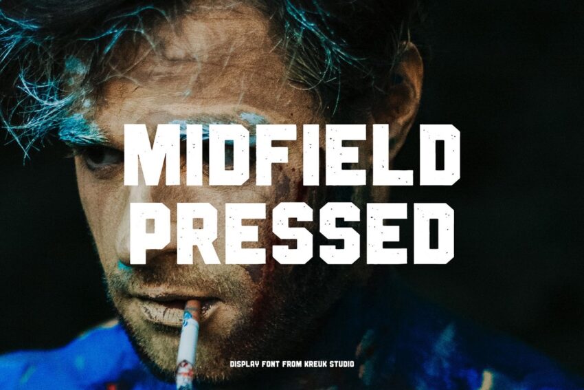 Midfield Pressed Font - Featured Image