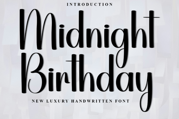 Midnight Birthday Font - Featured Image