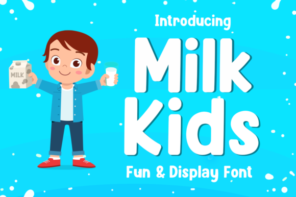 Milk Kids Font - Featured Image